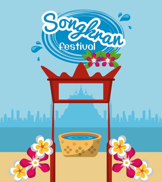 Songkran festival design