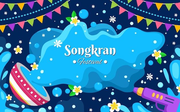 Songkran festival hintergrund