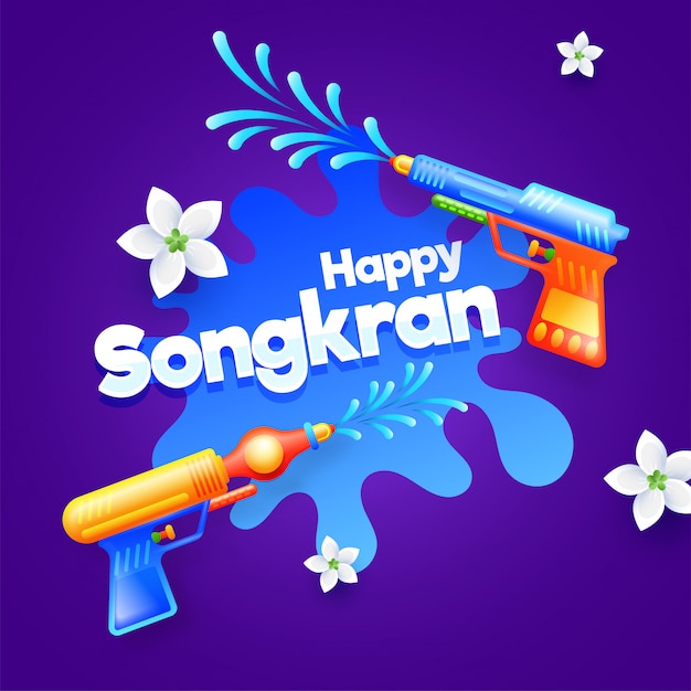 Songkran festivalfeier.