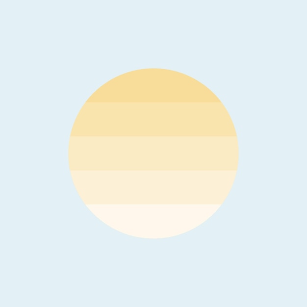 Sonne heiße flache Stilikonen-Vektorillustration