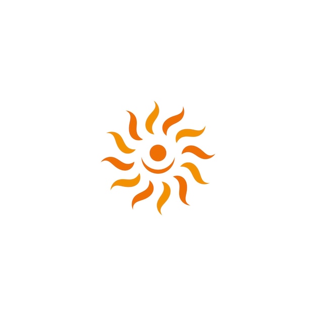 Vektor sonne-logo-vektor-symbol-illustration