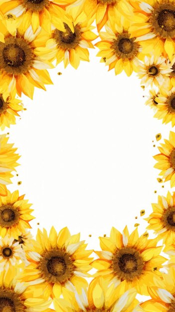 Sonnenblumen-Grenze