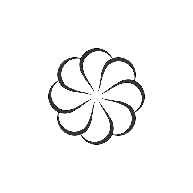 Sonnenblumen-Icon-Vektor Logo Template Illustration Design Vector EPS 10