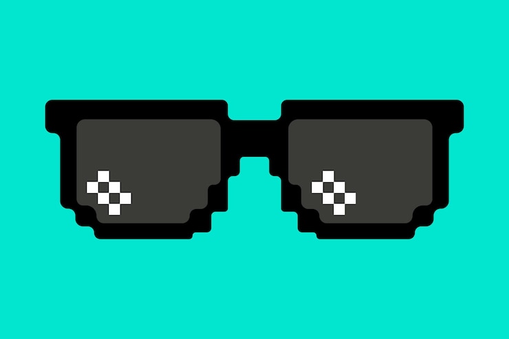Vektor sonnenbrille mit pixel