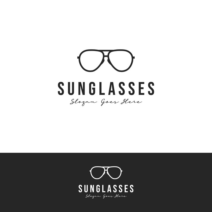 Sonnenbrillen-Shop-Logo-Design-Illustration