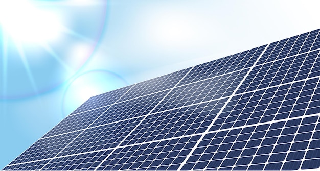 Sonnenkollektoren und Windturbinen oder alternative Energiequellen Ökologische nachhaltige Energie