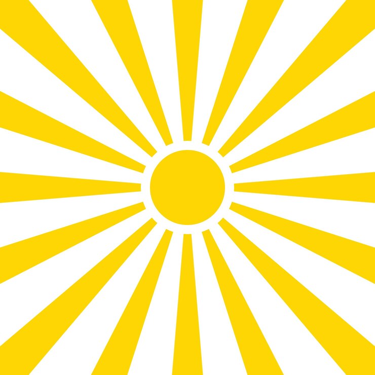 Sonnenstrahlen Sommer Hintergrunddesign. Vektor isolierte Hintergrundillustration. Abstrakter gelber Hintergrund. Abstrakter Scheinwerfer. Sonnenstrahlen im Sommerhintergrund. EPS 10