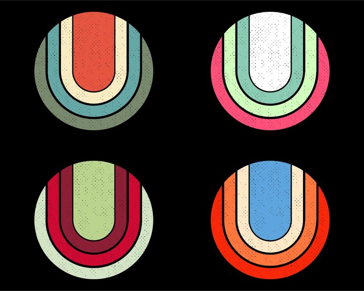 Vektor sonnenuntergang retro vintage hintergrund clipart