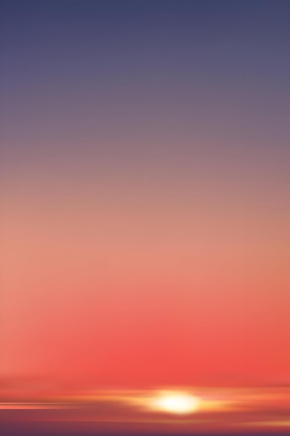 Sonnenuntergang über dem Horizont