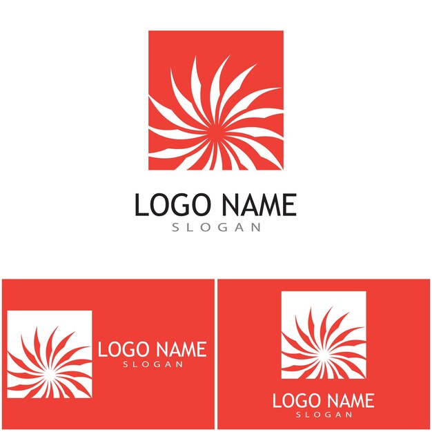 Sonnenvektor-Illustration Icon Logo Vorlage-Design