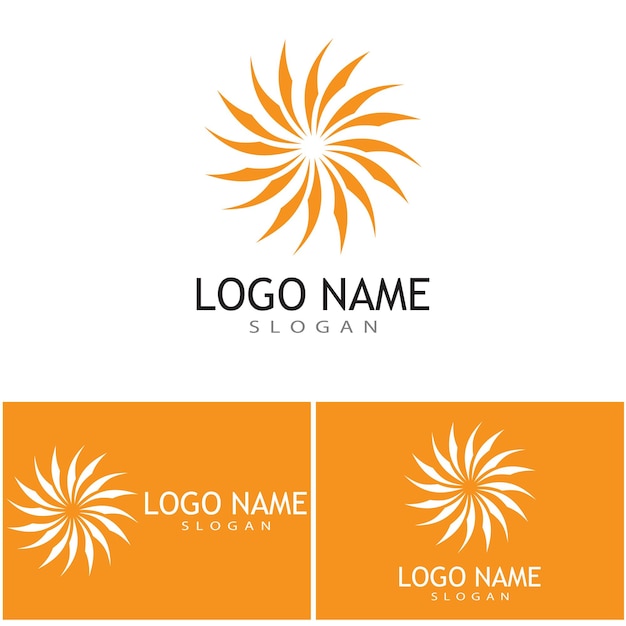 Sonnenvektor-Illustration Icon Logo Vorlage-Design