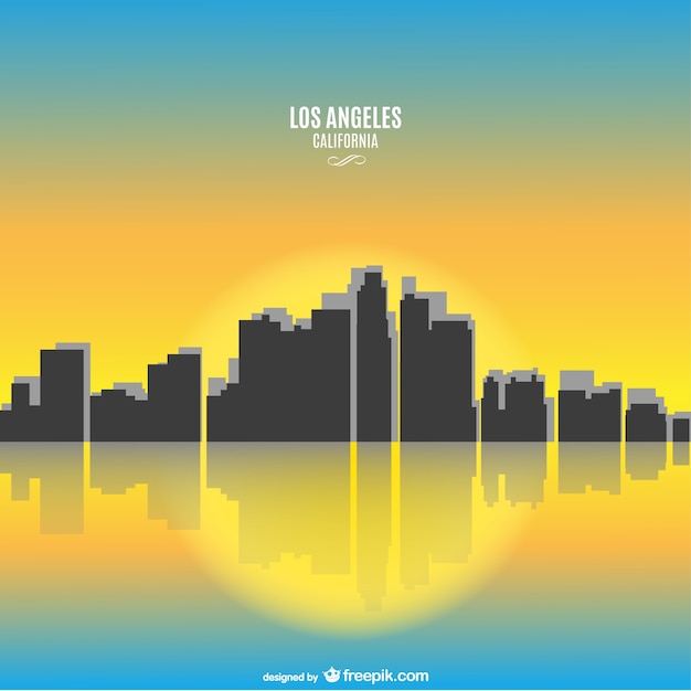 Sonnigen kalifornien los angeles stadtbild