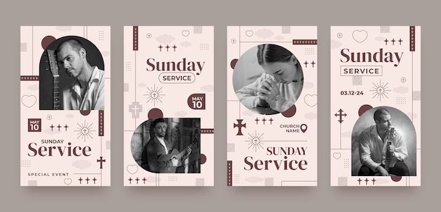 Sonntagsgottesdienst auf Instagram-Geschichten