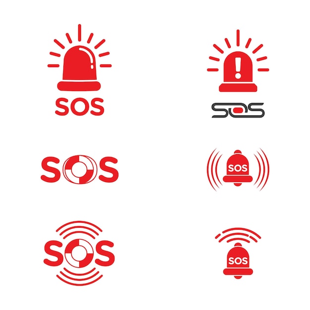 Vektor sos-vektor-icon-design-illustration