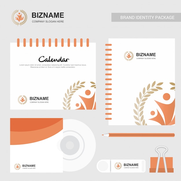 Soziales logo und branding-set