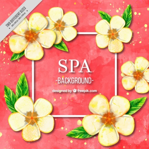 Vektor spa blumen hintergrund