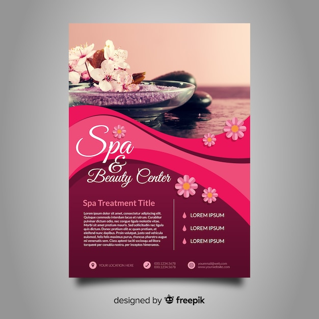 Spa-flyer-vorlage