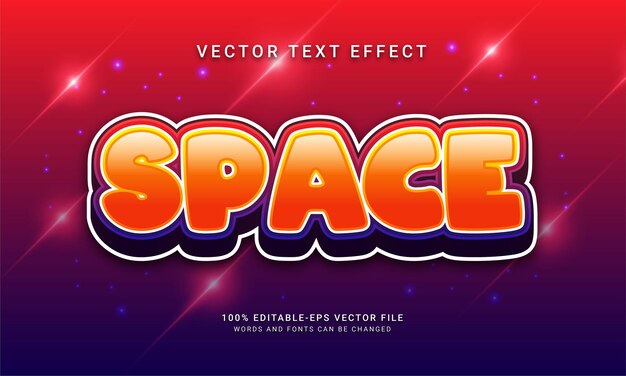 Space 3d-textstileffekt unter dem motto lebensraum