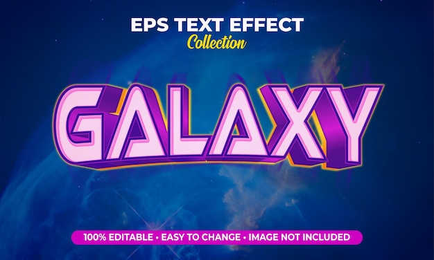 Space Galaxy eps Texteffekt