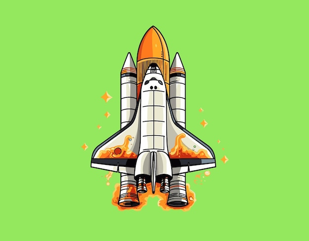 Space Shuttle Schiff Illustration Weltraumforschung Konzept