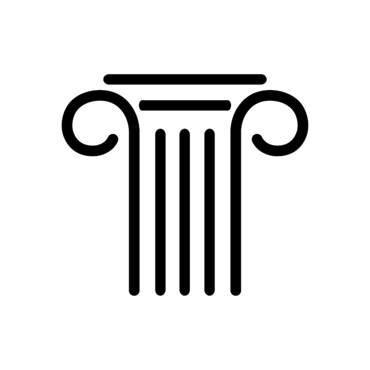 Vektor spalten-symbol vorlage für eine vektorillustration