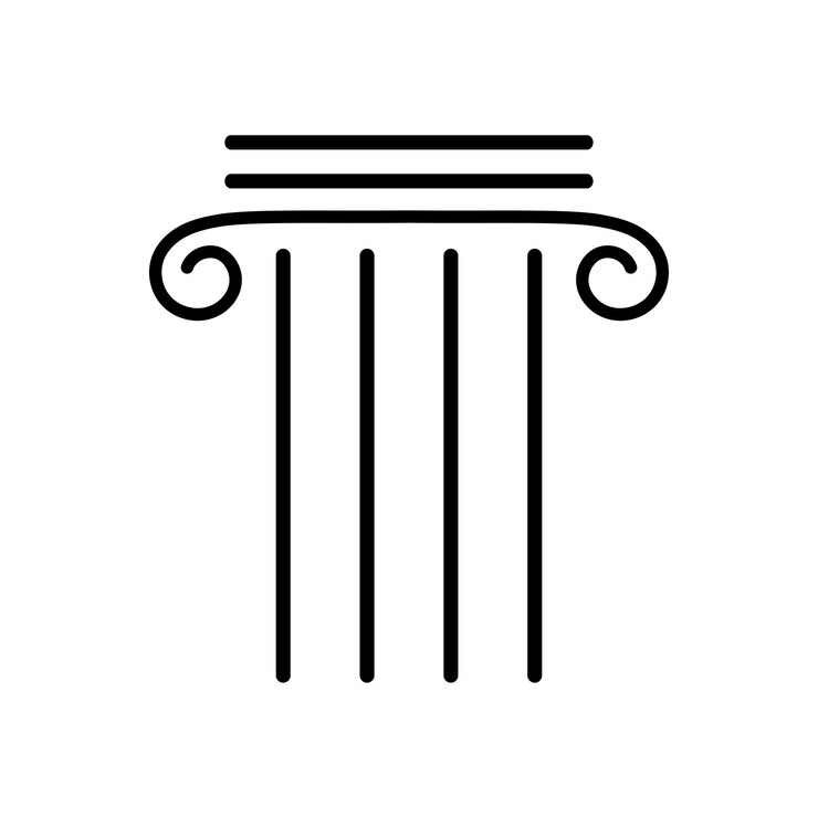 Vektor spalten-symbol vorlage für eine vektorillustration