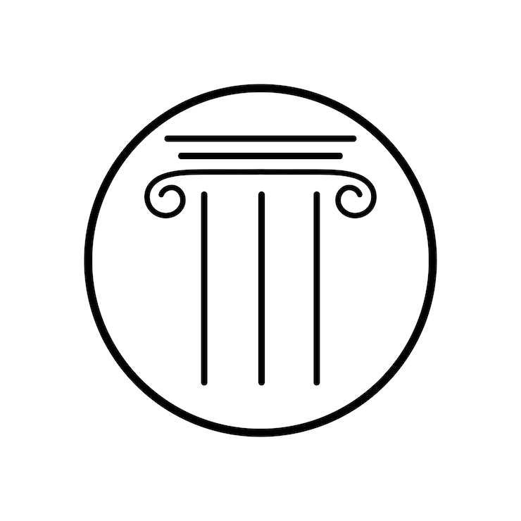 Vektor spalten-symbol vorlage für eine vektorillustration