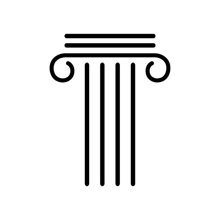 Vektor spalten-symbol vorlage für eine vektorillustration
