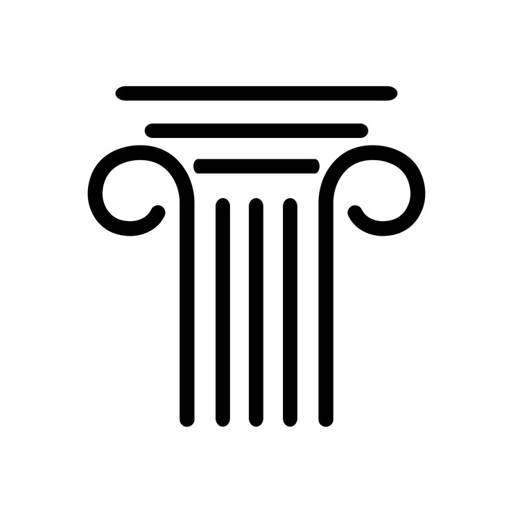 Vektor spalten-symbol vorlage für eine vektorillustration