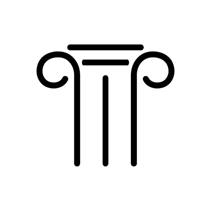 Vektor spalten-symbol vorlage für eine vektorillustration
