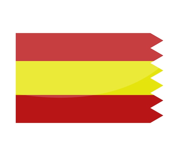 Vektor spanien-flagge