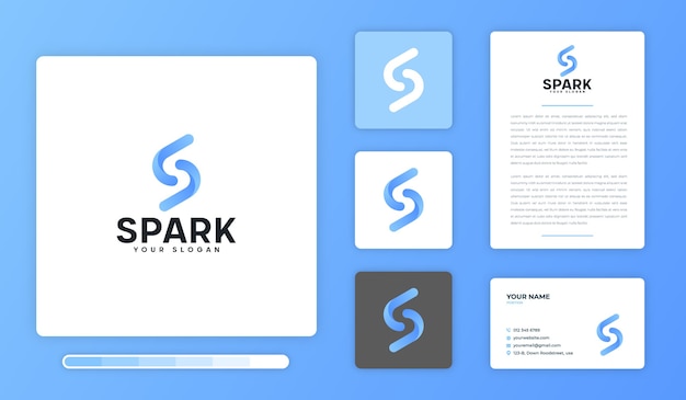 Vektor spark logo design vorlage