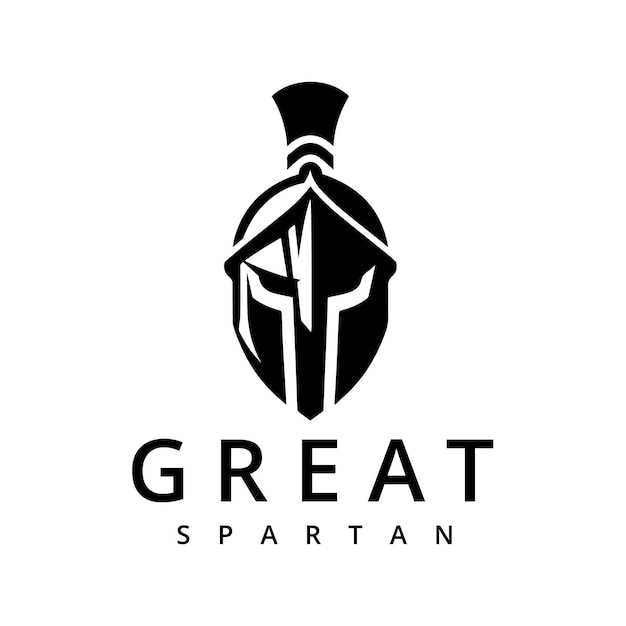 Sparta-Mask Spartaner Helm für griechisch-römische Krieger Ritter Soldaten Logo-Design-Inspiration