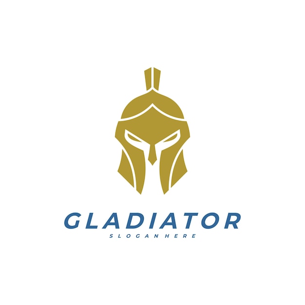 Spartan-logo-design-vorlage helm-logo-design-konzept vektor-illustration