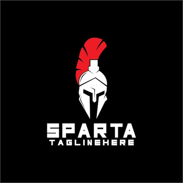 Spartan-logo-symbol entwirft vektor