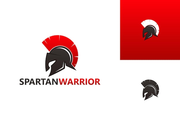 Spartan warrior logo template design vektor, emblem, designkonzept, kreatives symbol, icon