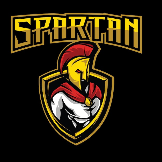 Spartanischer krieger sports fitness logo