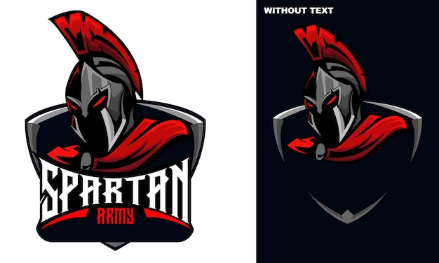 SPARTANISCHES MASKOTTCHEN-LOGO ESPORT-VEKTOR