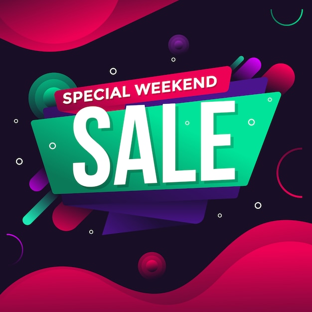 Special Weekend Sale Banner Flyer