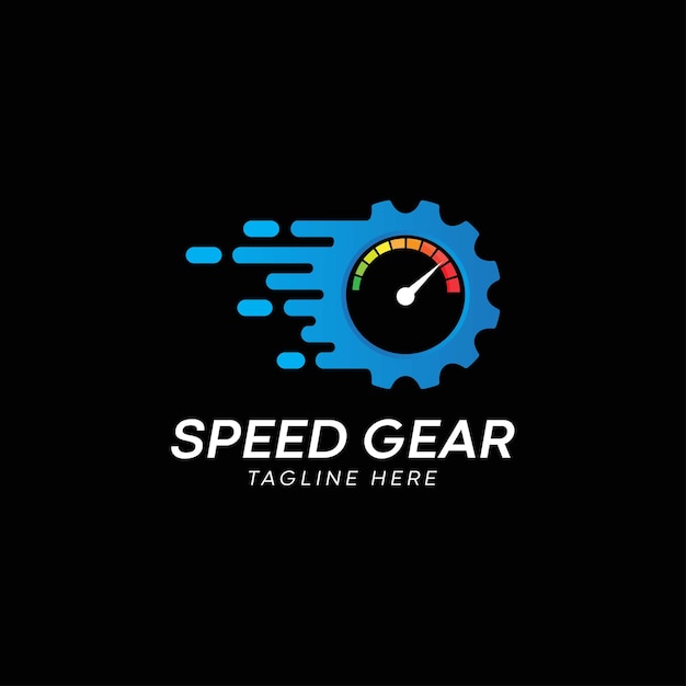 Speed gear-symbol-logo