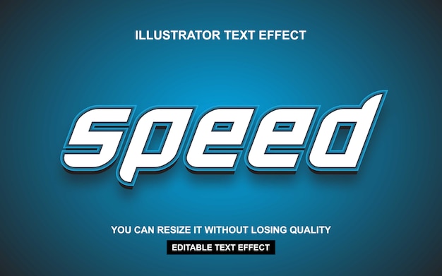 Speed Text Font-Effekt