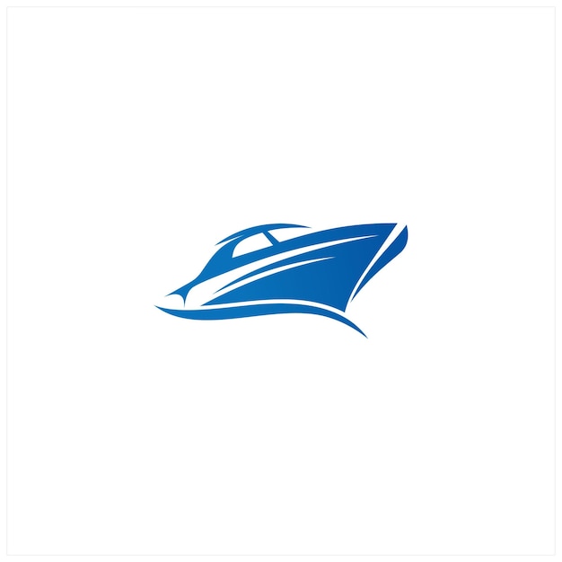 Speedboat-Logo-Vektor-Illustration Vektor geeignet für Ihr Design Logo-Illustration-Animation benötigen