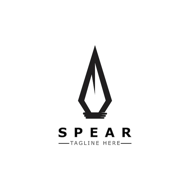 Speer-Vektor-Illustration-Symbol Template-Design