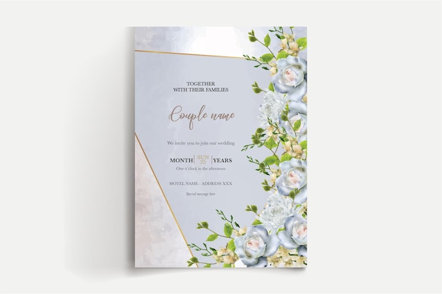 Speichern Sie die Datums-Hochzeitseinladungsvorlagen