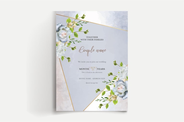 Speichern Sie die Datums-Hochzeitseinladungsvorlagen