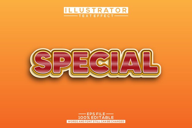 Spezieller 3D-Texteffekt editierbar