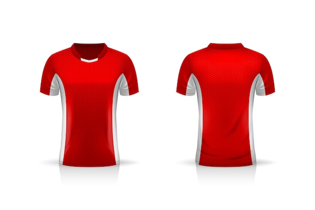 Spezifikation fußball sport, esports gaming t-shirt jersey-vorlage.