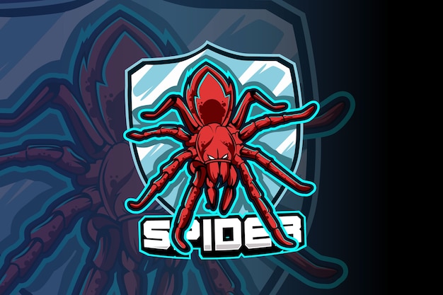 Spider e-sport team logo vorlage