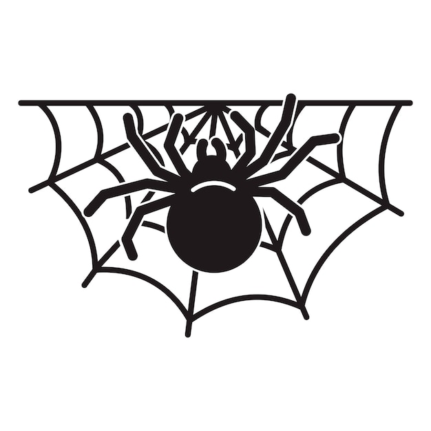 Vektor spider-home-symbol einfache illustration des spider-home-vektorsymbols für webdesign isoliert auf weißem hintergrund