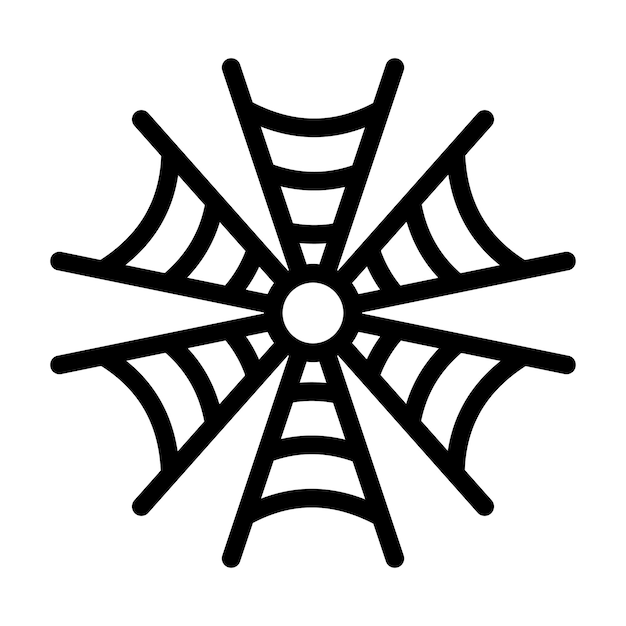 Vektor spider web glyph feste schwarze illustration